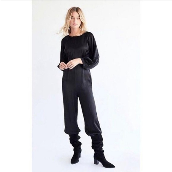 Free People Ordinary Magic satin jumpsuit